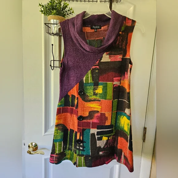 Papillon Above-the-knee Sweater Dress (Size M) - Picture 2 of 9